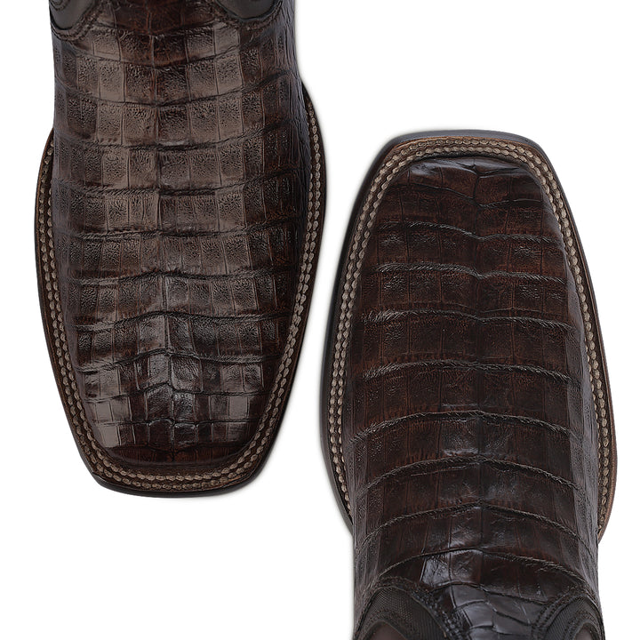 Honey Caiman Zipper & Elastic