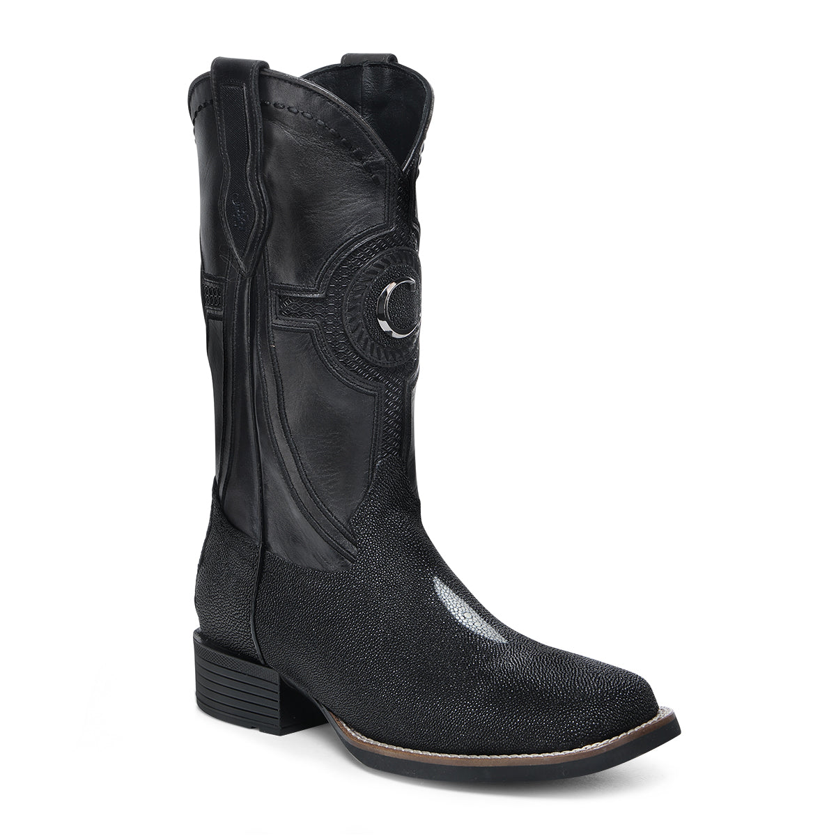 Cuadra Black Stingray Embroidery & Laser Woven CC221