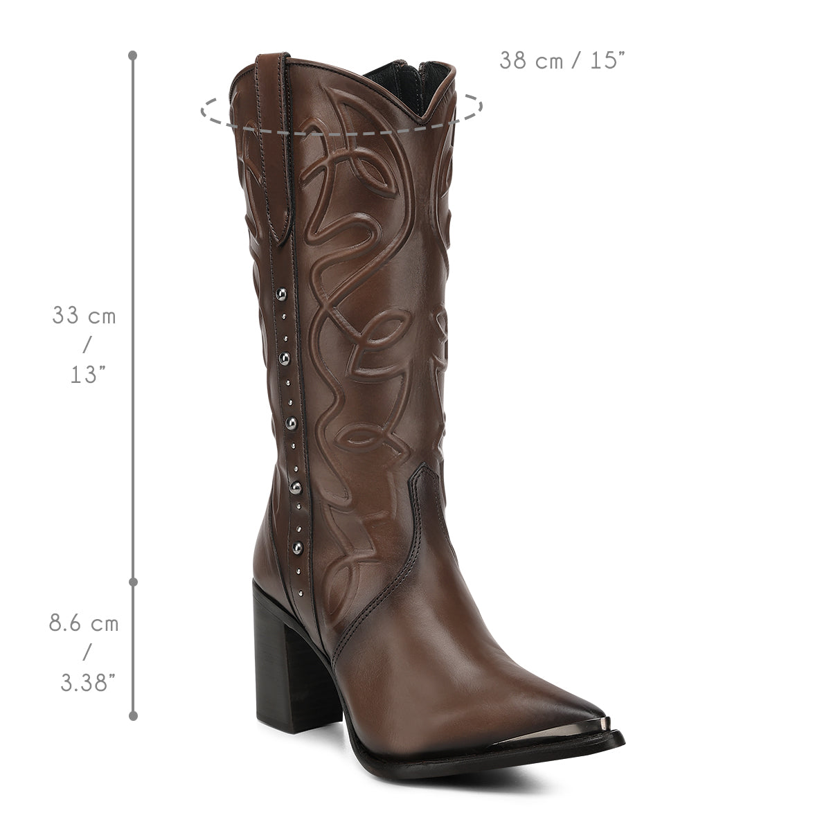 Cuadra LD Honey Zipper & Studs CC244