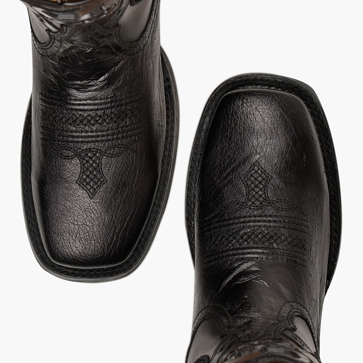 Cuadra Black Ostrich Laser Embroidery CU653