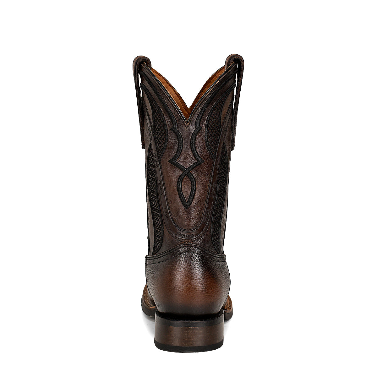 Cuadra Brown Embroidery Square Toe CU655