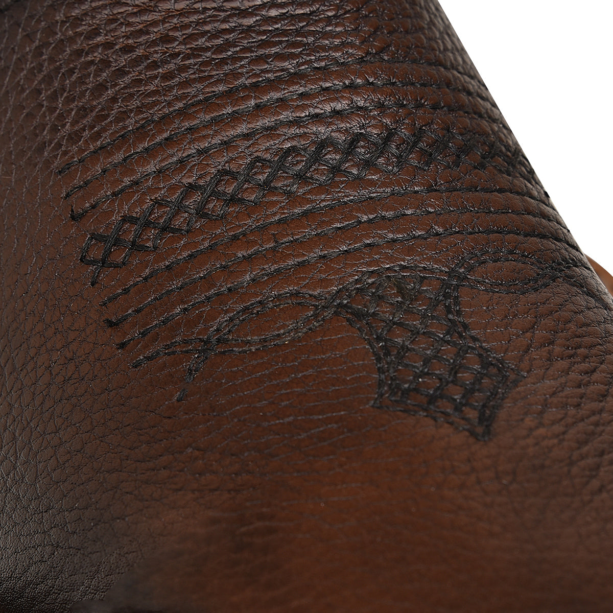 Cuadra Brown Embroidery Square Toe CU655