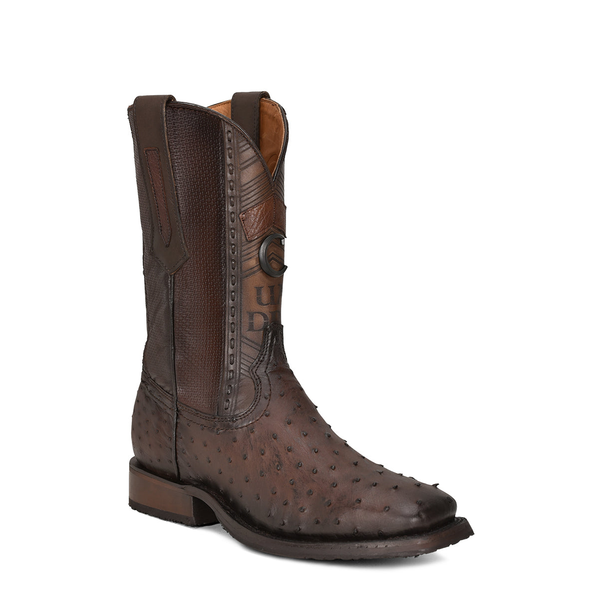 Cuadra Tabaco Ostrich Laser & Woven Square CU664