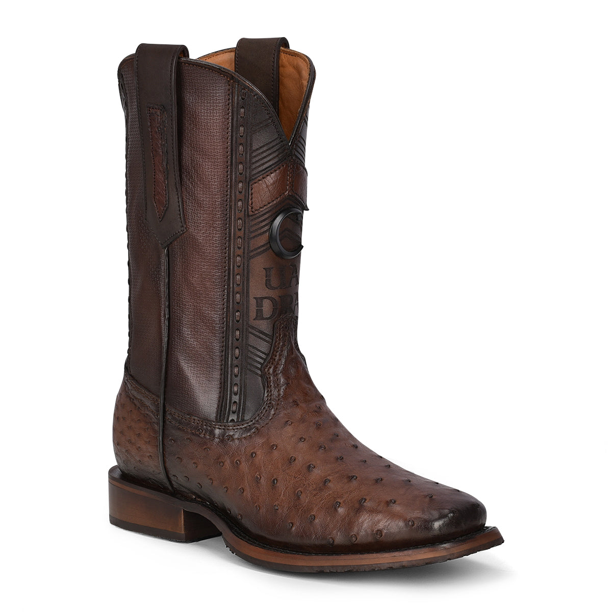 Cuadra Tabaco Ostrich Laser & Woven Square CU664