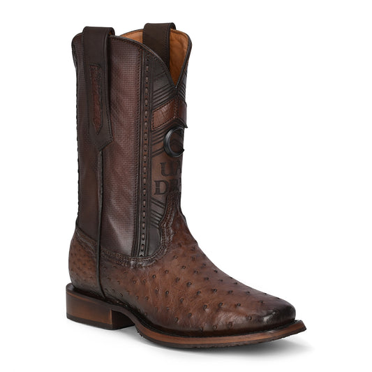 Cuadra Tabaco Ostrich Laser & Woven Square CU664