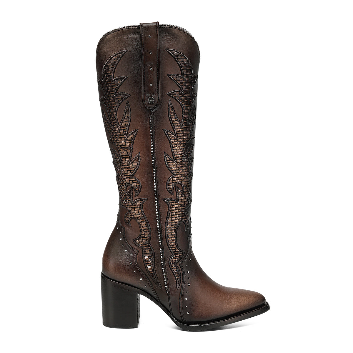 Cuadra Embroidery & Zipper & Woven & Studs Point LD Honey CC338