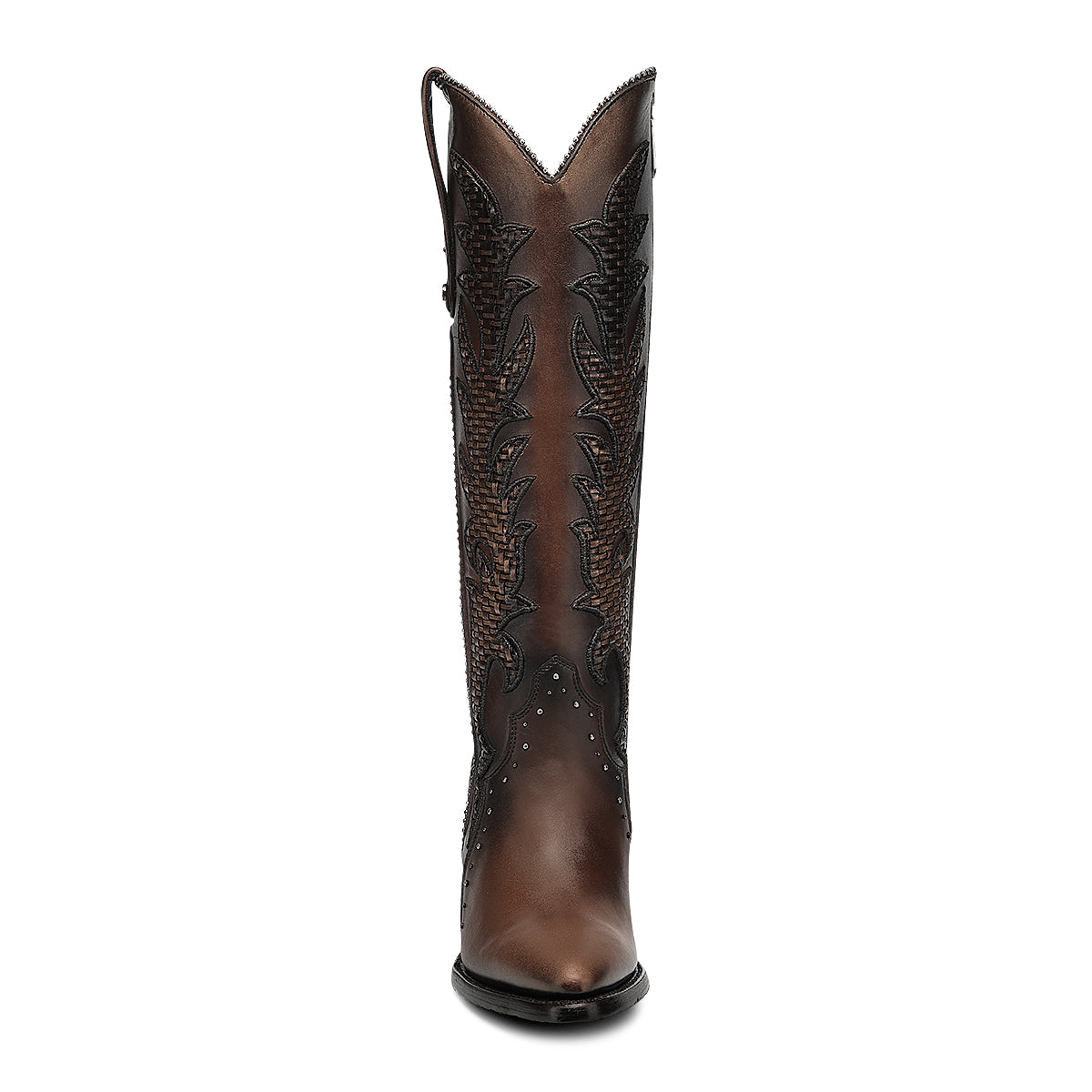 Cuadra Embroidery & Zipper & Woven & Studs Point LD Honey CC338