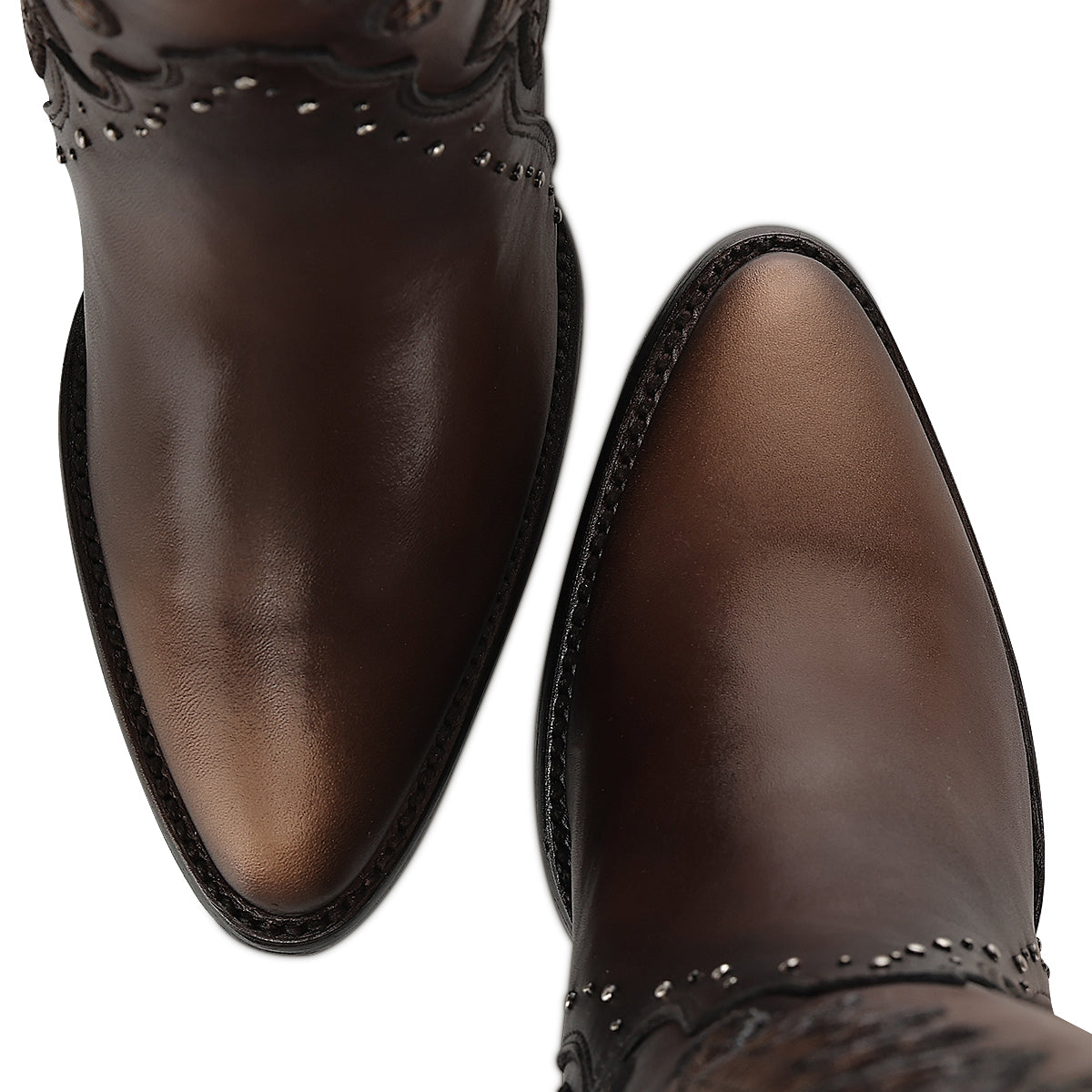 Cuadra Embroidery & Zipper & Woven & Studs Point LD Honey CC338