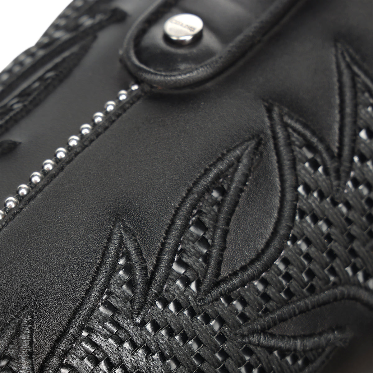 Cuadra LD Black Embroidery Woven & Studs CC337