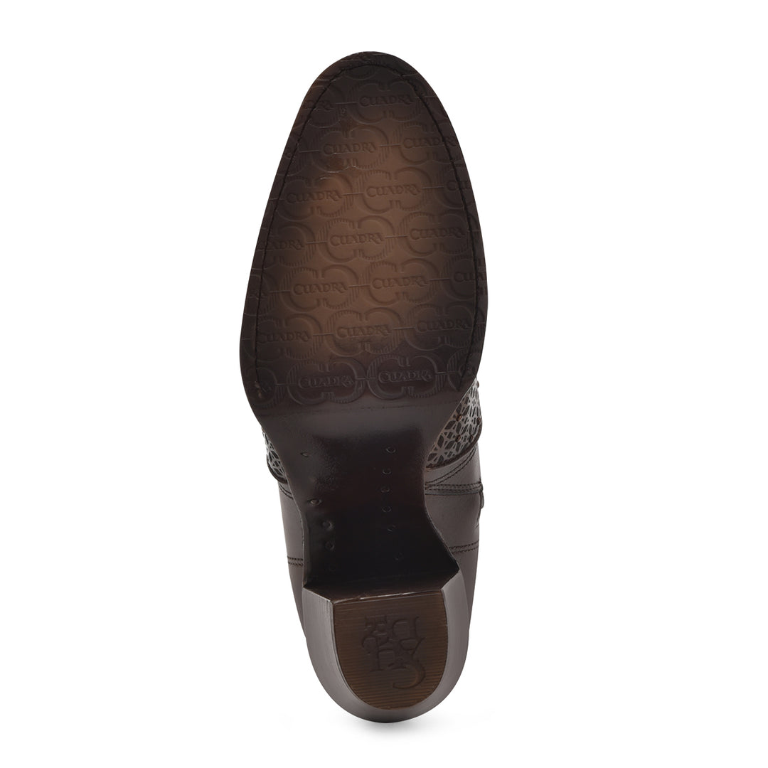 Brown Cowhide Laser & Crystal