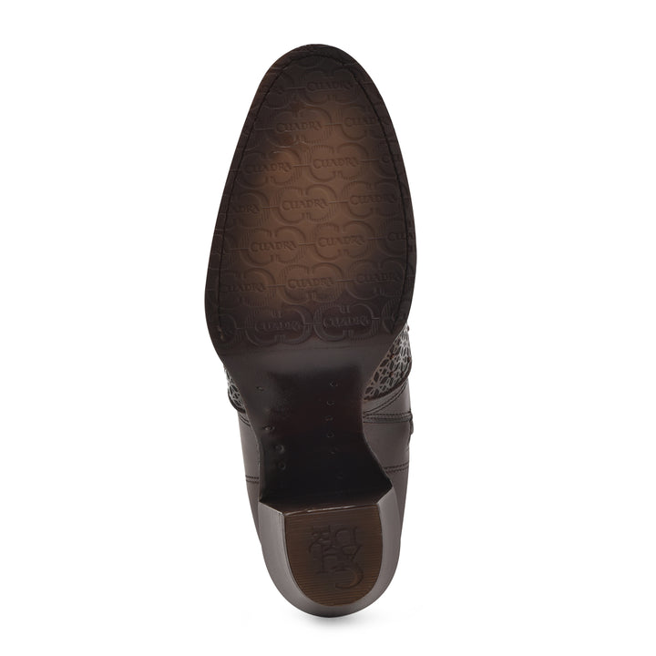 Brown Cowhide Laser & Crystal