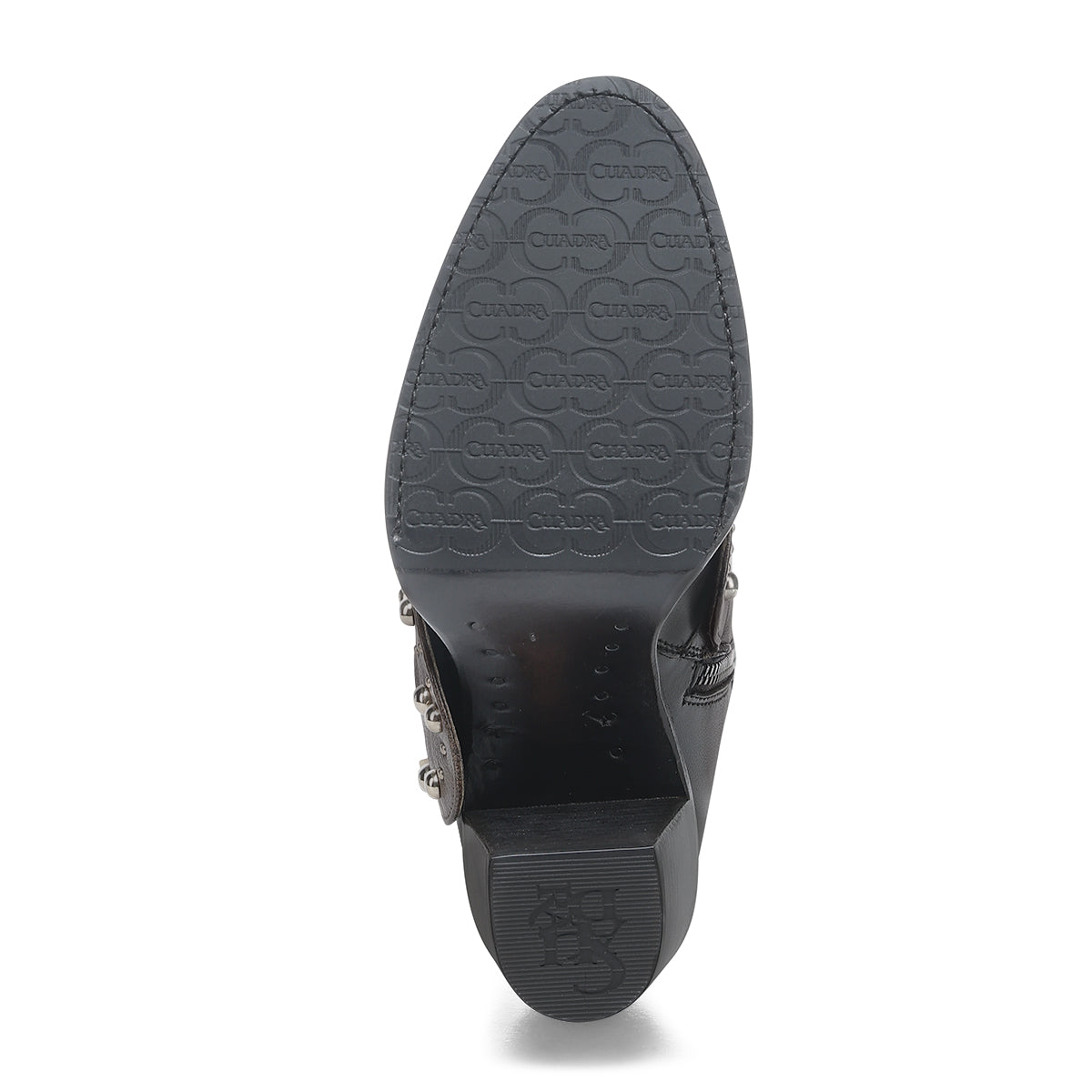 Cuadra Brown Zipper & Studs CC253