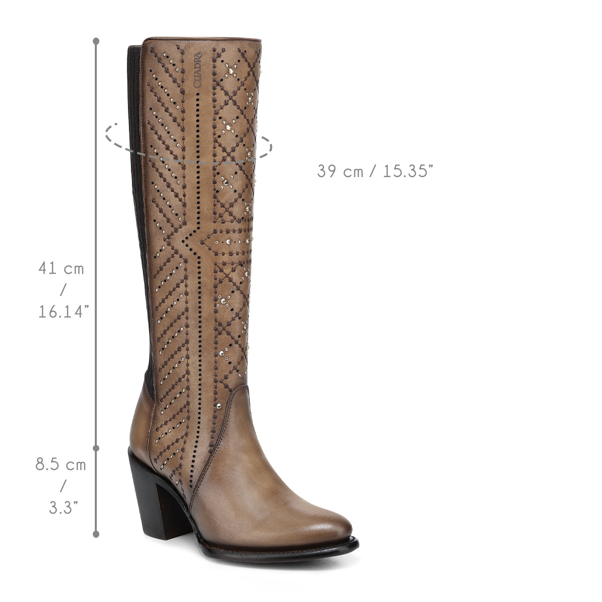 Cuadra Almond Elastic & Embroidery CC258