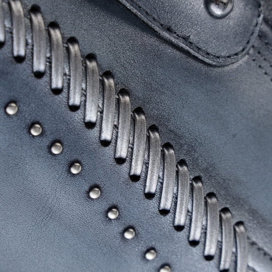 GREY & BLUE PYTHON M ZIPPER CC259