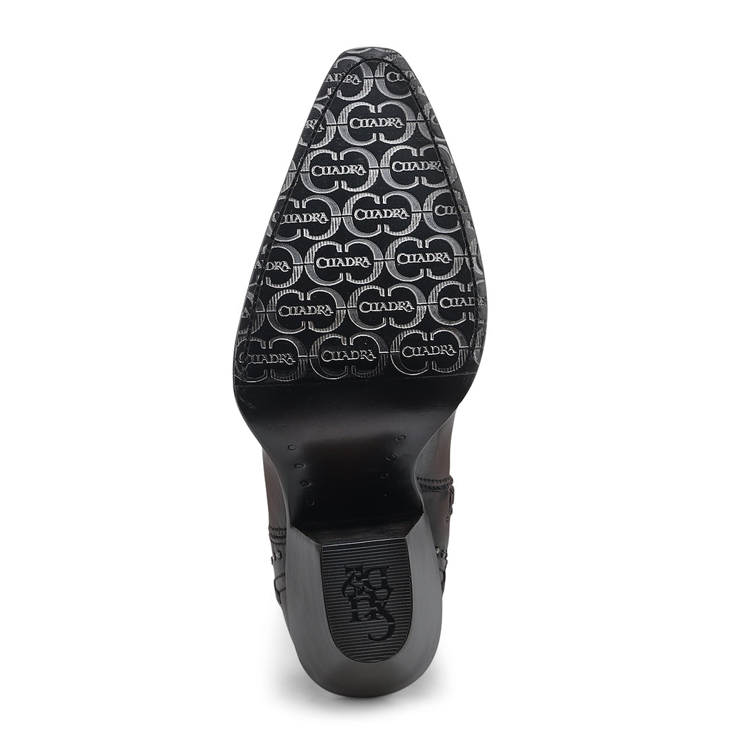 CHOCOLATE ZIPPER & WOVEN & STUD CC260