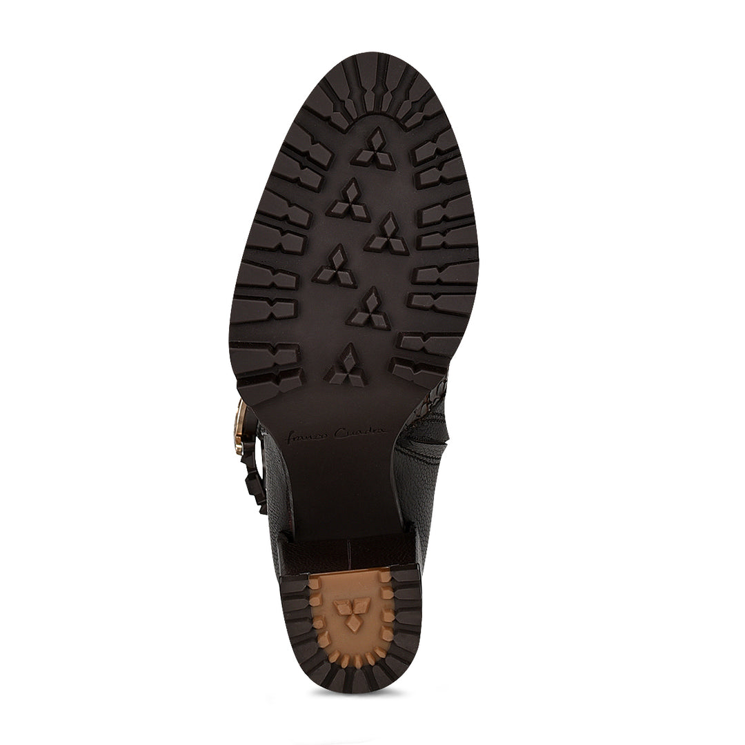 Brown Python ZIpper Round Toe