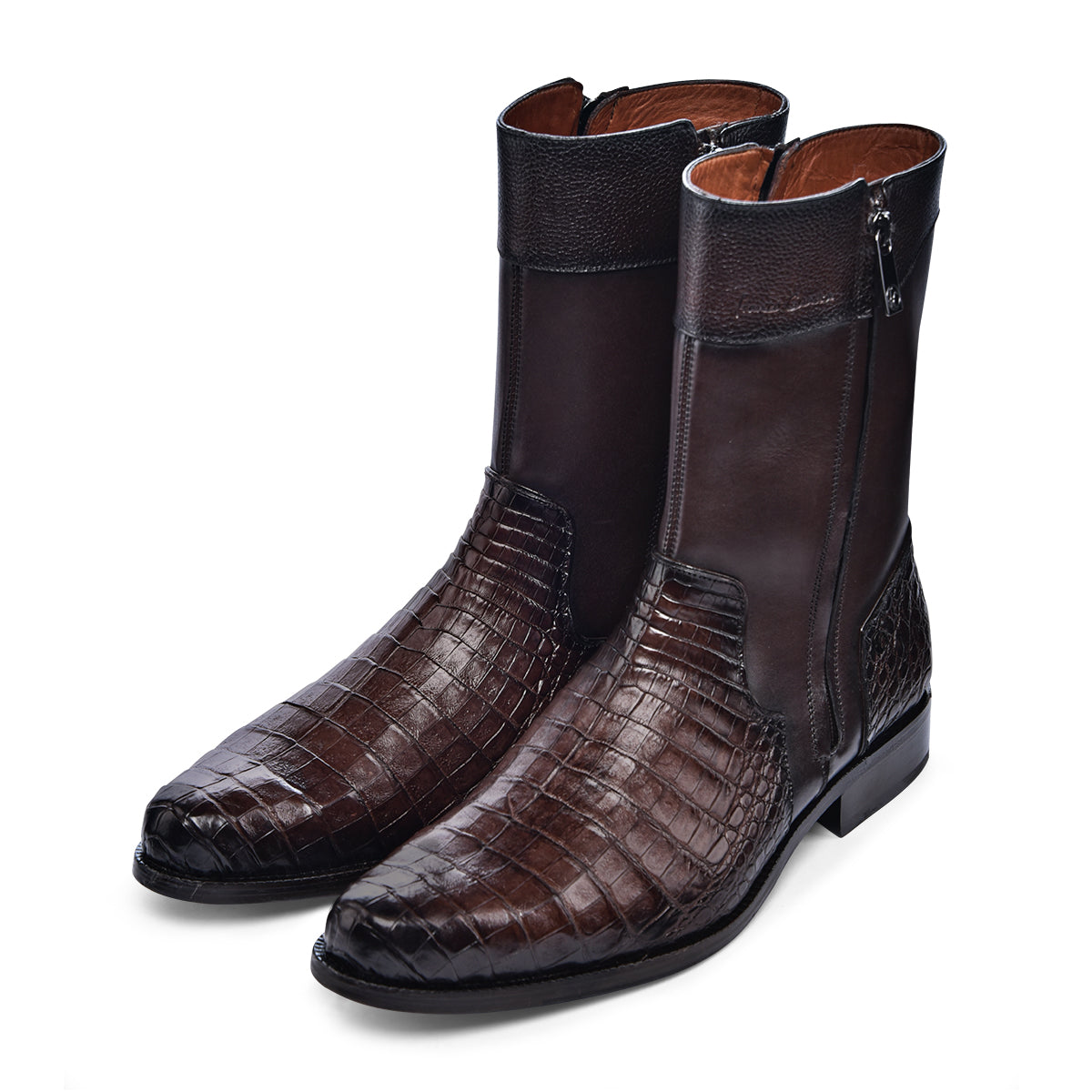 Cuadra Brown Caiman/Dark Brown Cowhide FC867