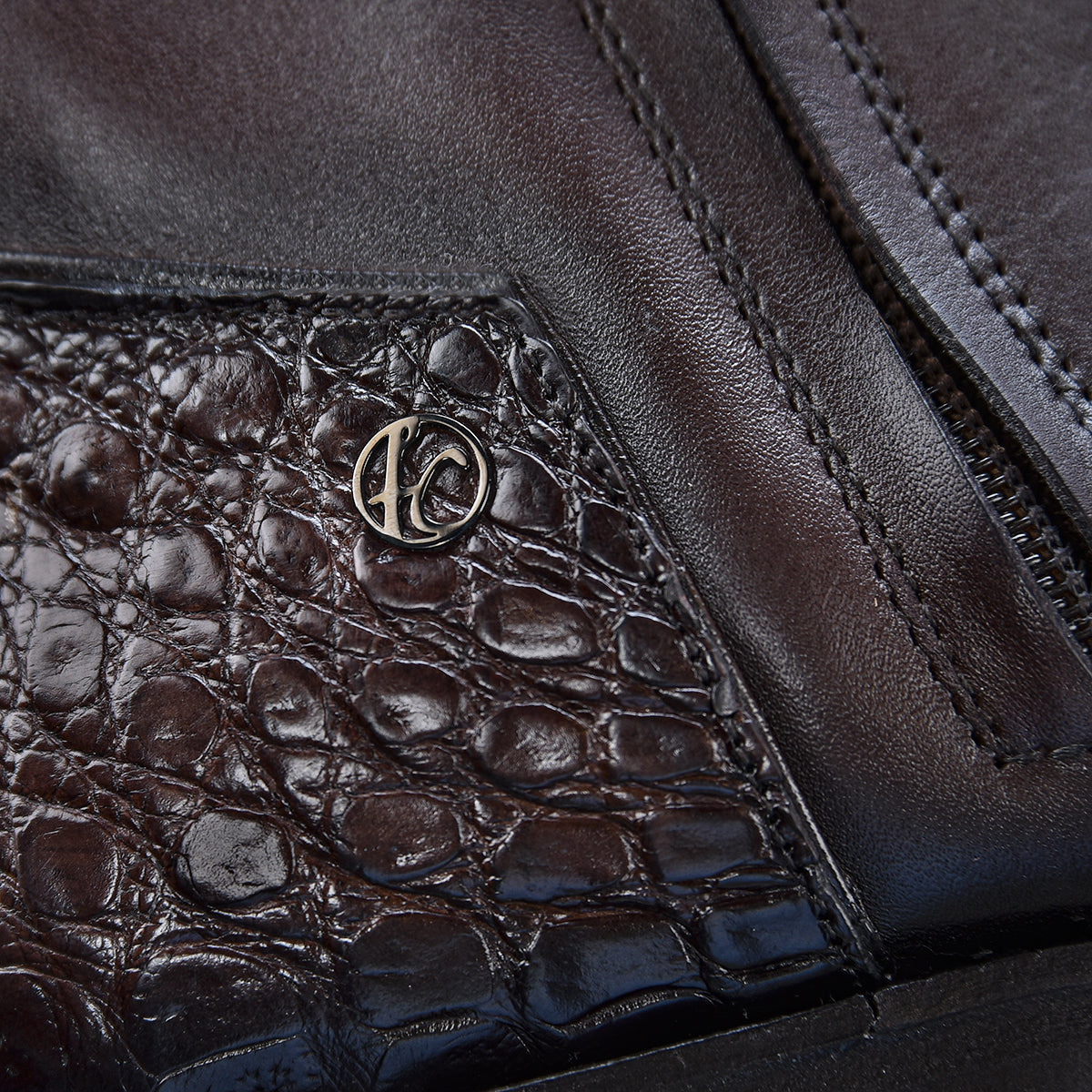 Cuadra Brown Caiman/Dark Brown Cowhide FC867
