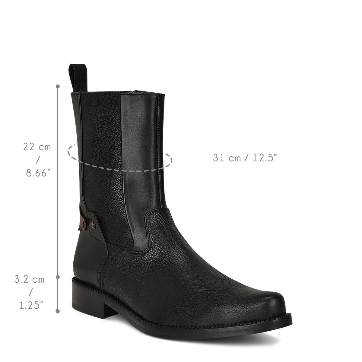 BOOT BLACK DEER/CALF