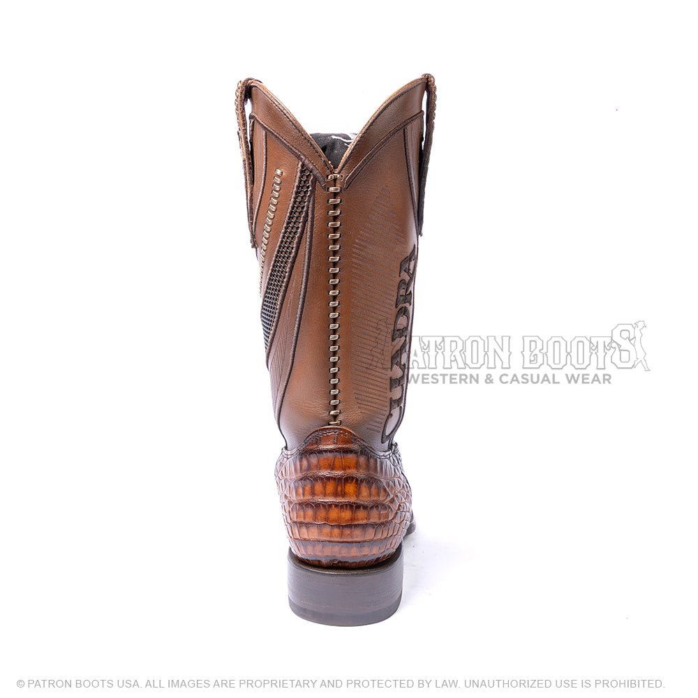 Imperio Cuadra Brooklyn Sand Alligator Laser & Embroidery with Belt CU924
