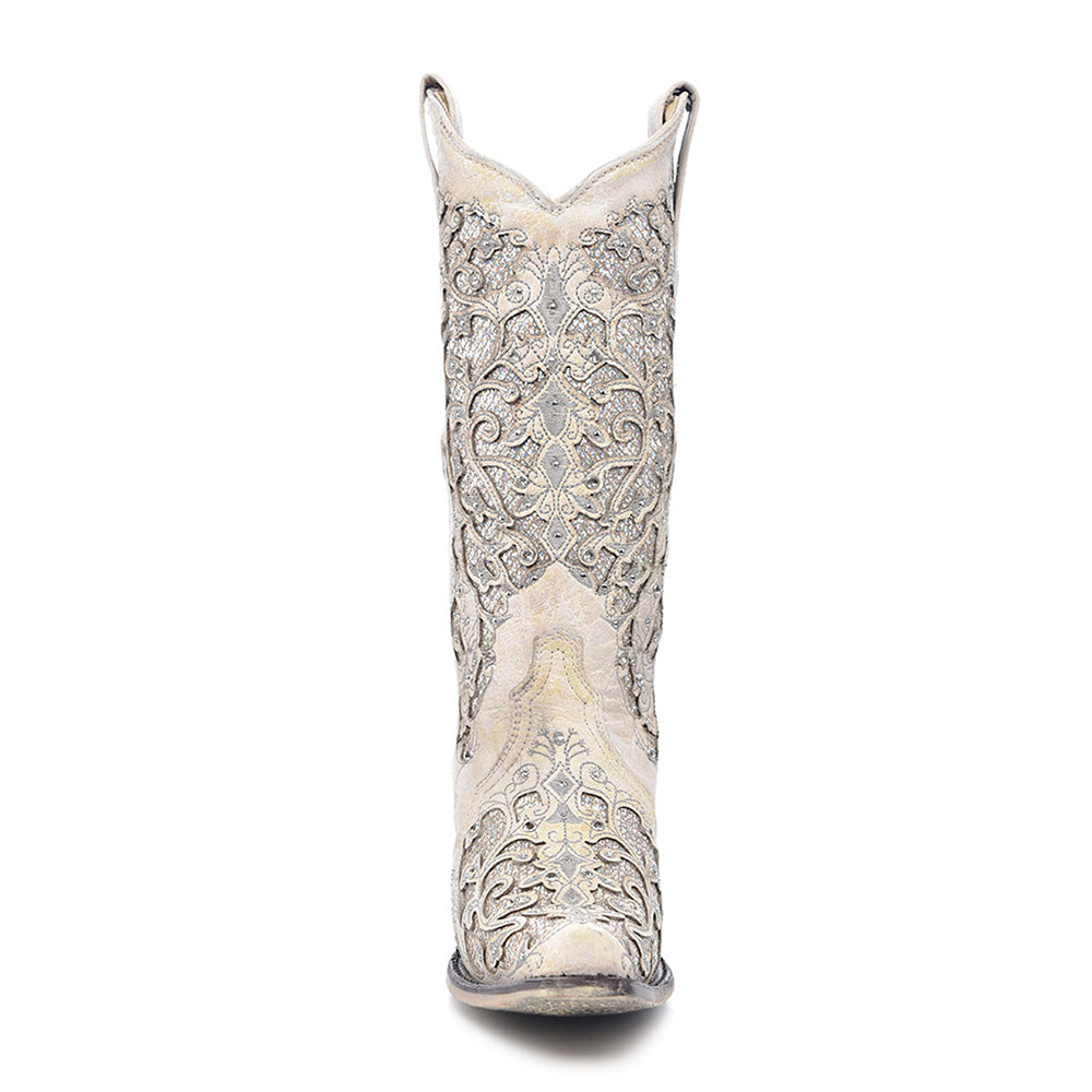 White Glitter Inlay Crystals