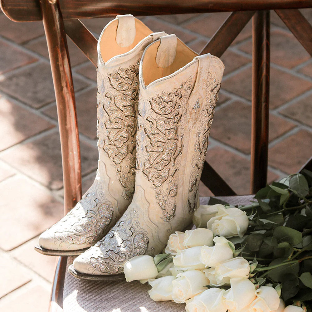 White Glitter Inlay Crystals