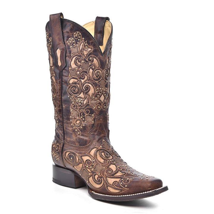Brown Inlay and Studs