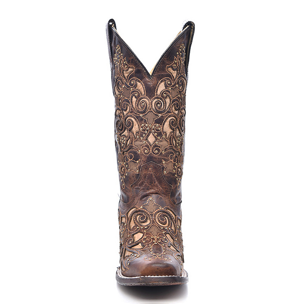 Brown Inlay and Studs