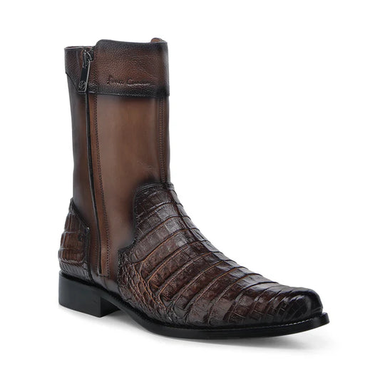 MAPLE CAIMAN ZIPPER ROUND TOE