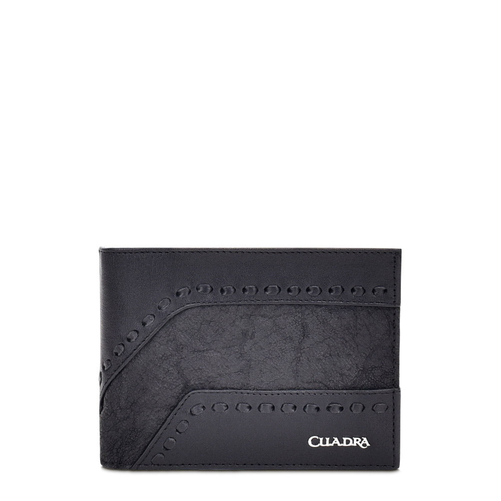 Negro Elephant Embroidery & Laser Wallet DU376