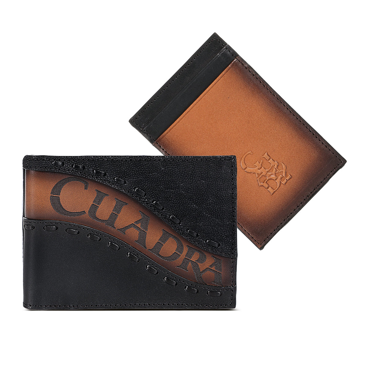 Black Elephant Embroidery & Laser Wallet