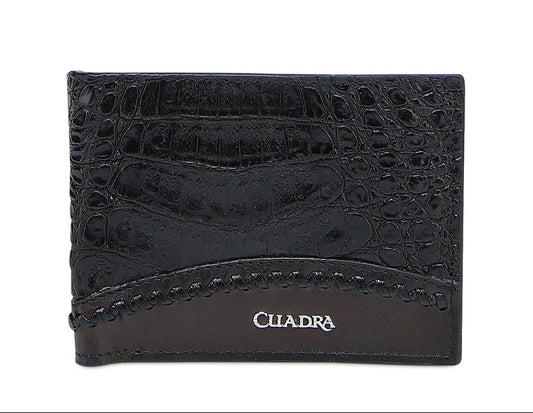 BLACK CAIMAN STUDS WALLET