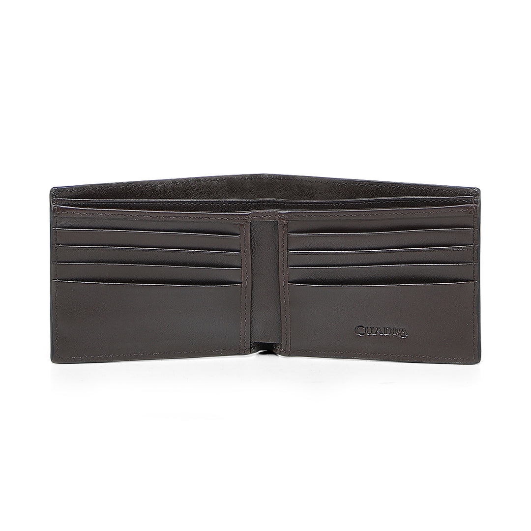CUADRA-DU720-BLACK CAIMAN STUDS WALLET
