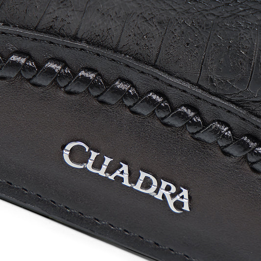 BLACK CAIMAN STUDS WALLET