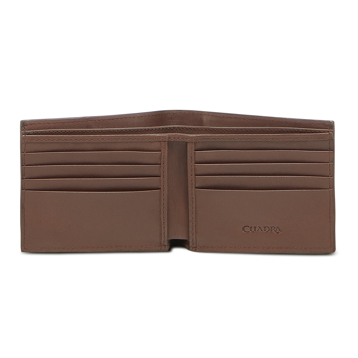 Cuadra Honey Alligator Stitching Wallet  DU774