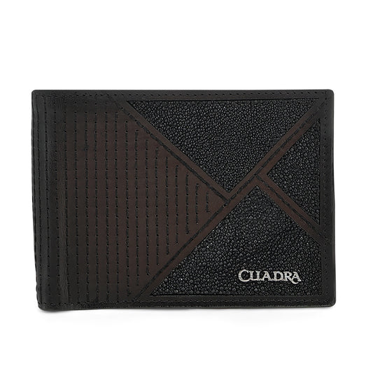 Cuadra Brown Stingray Stiching Wallet DU781