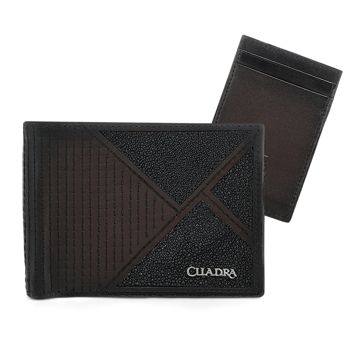 Cuadra Brown Stingray Stiching Wallet DU781