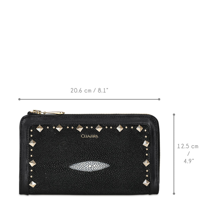 BLACK STINGRAY STUDS DU437