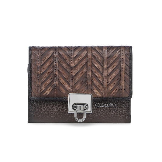 Cuadra Chocolate ZIpper Wallet DU671