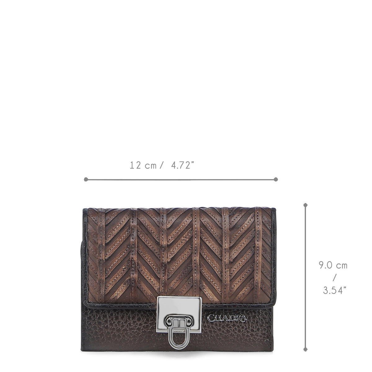 Cuadra Chocolate ZIpper Wallet DU671