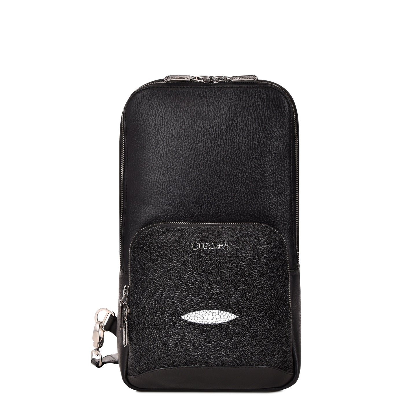 Cuadra Black Stingray Stitching Bag DU381