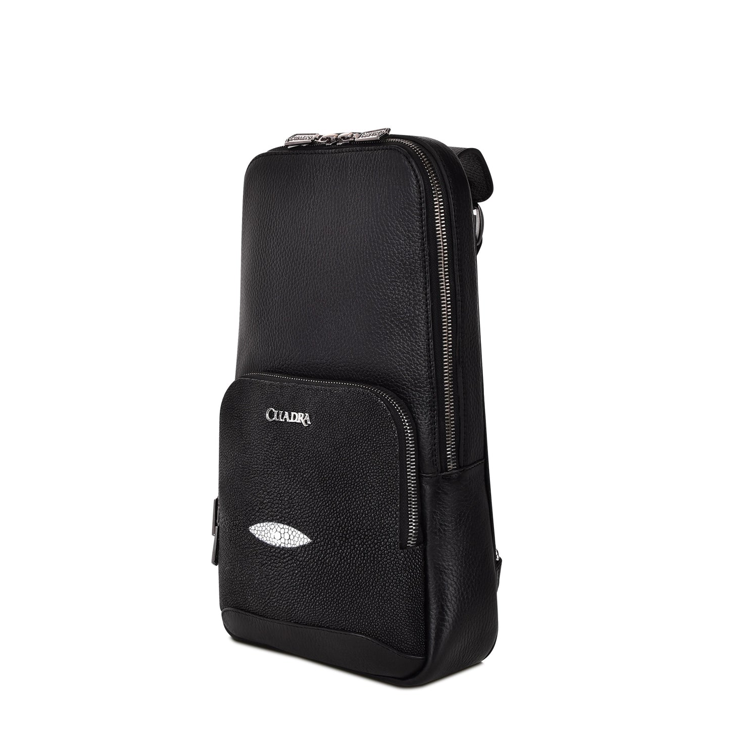 Cuadra Black Stingray Stitching Bag DU381
