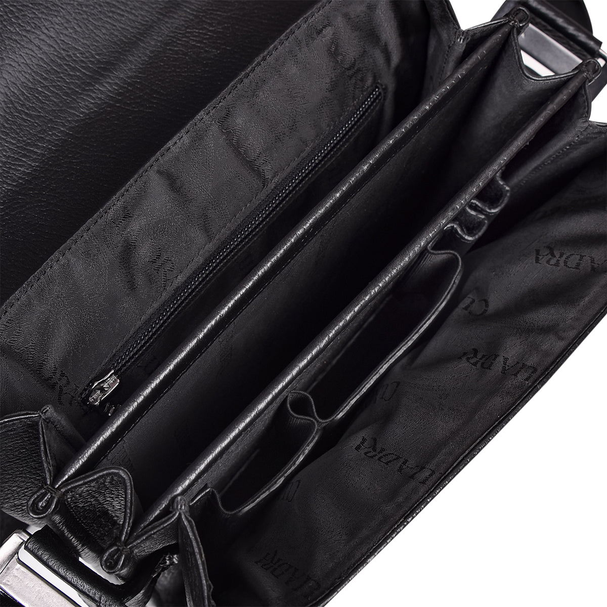 Cuadra Black Caiman Embroidery Men Bag DU532
