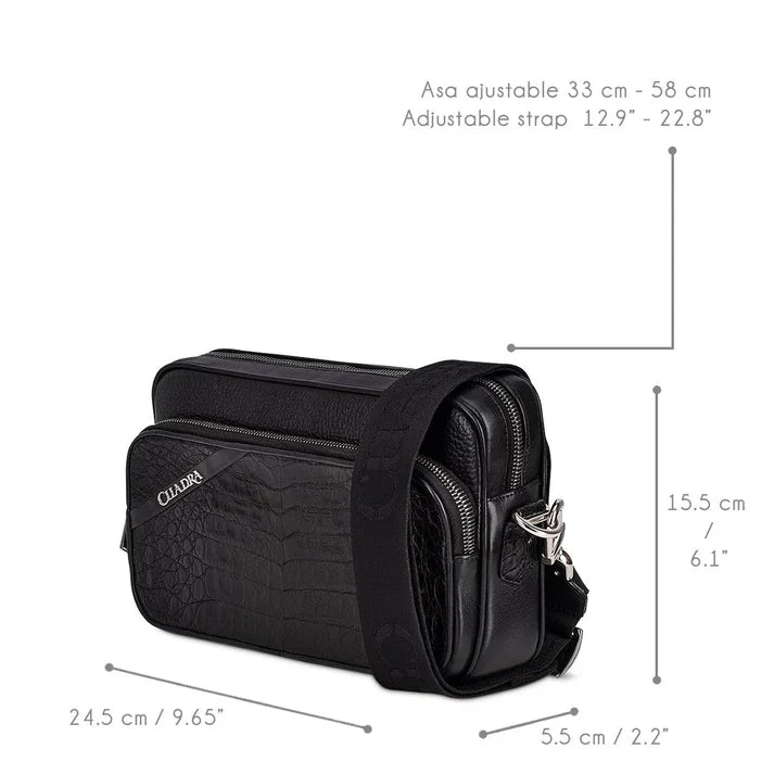 Plunge Black Caiman Zipper