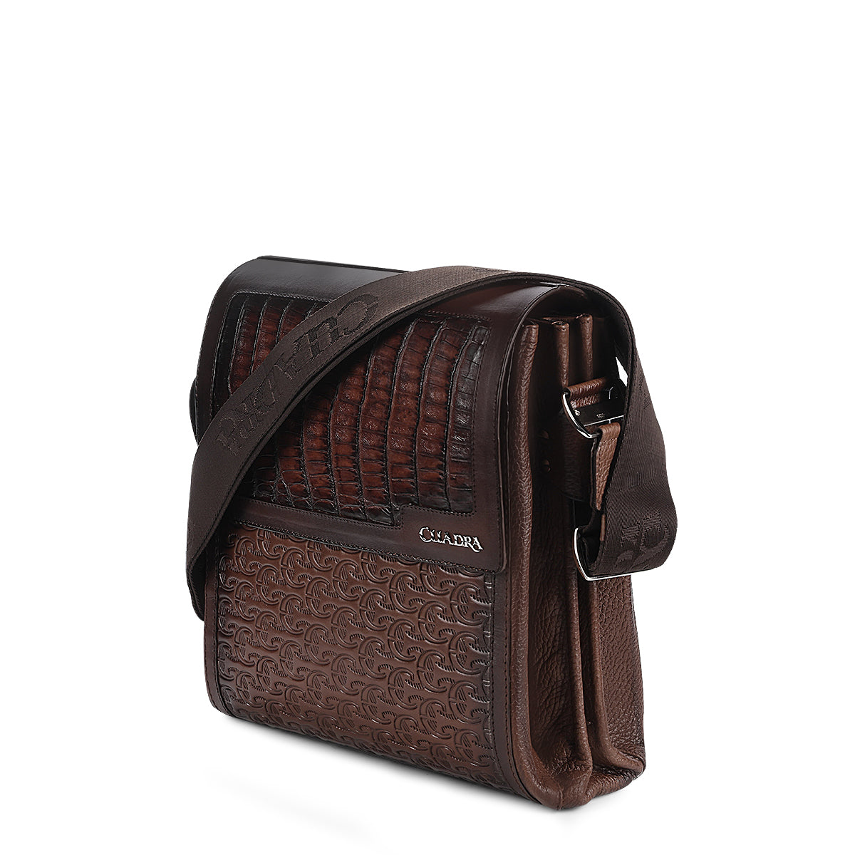 Cuadra Brown Caiman Fuscus Men Bag DU644
