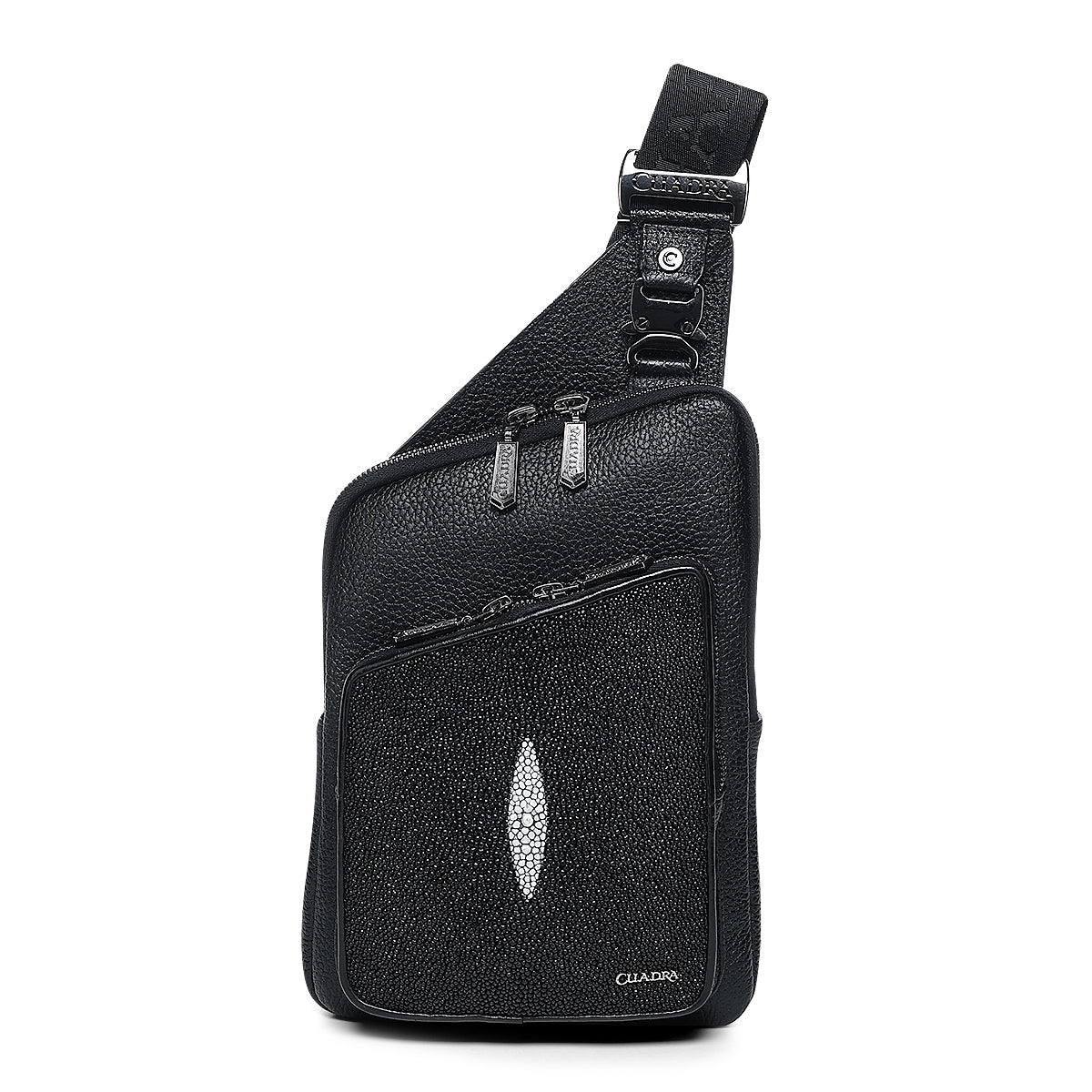 Cuadra Black Stingray Zipper Bag DU761
