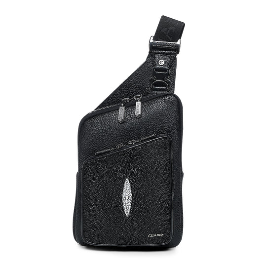 Cuadra Black Stingray Zipper Bag DU761