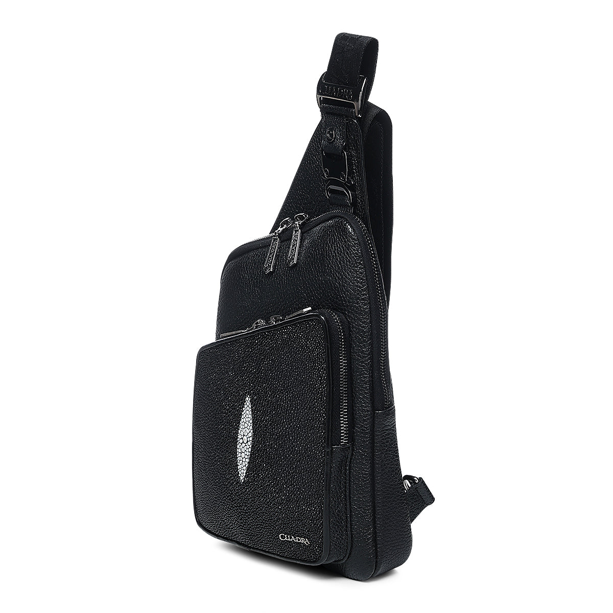 Cuadra Black Stingray Zipper Bag DU761