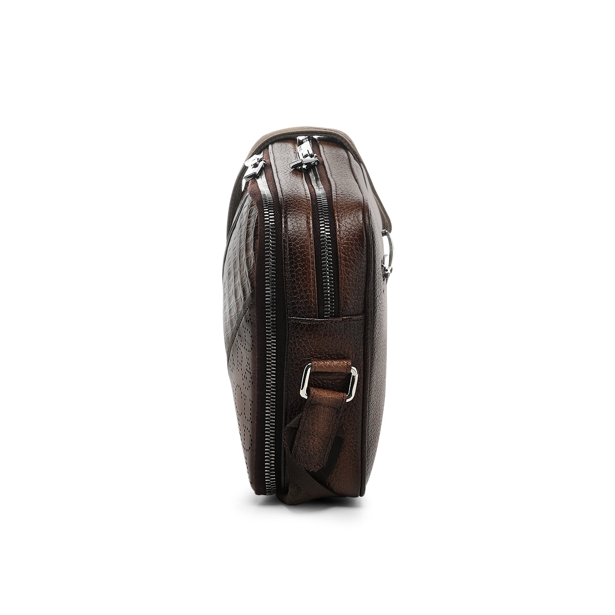 Cuadra Brown Caiman Zipper Bag DU809