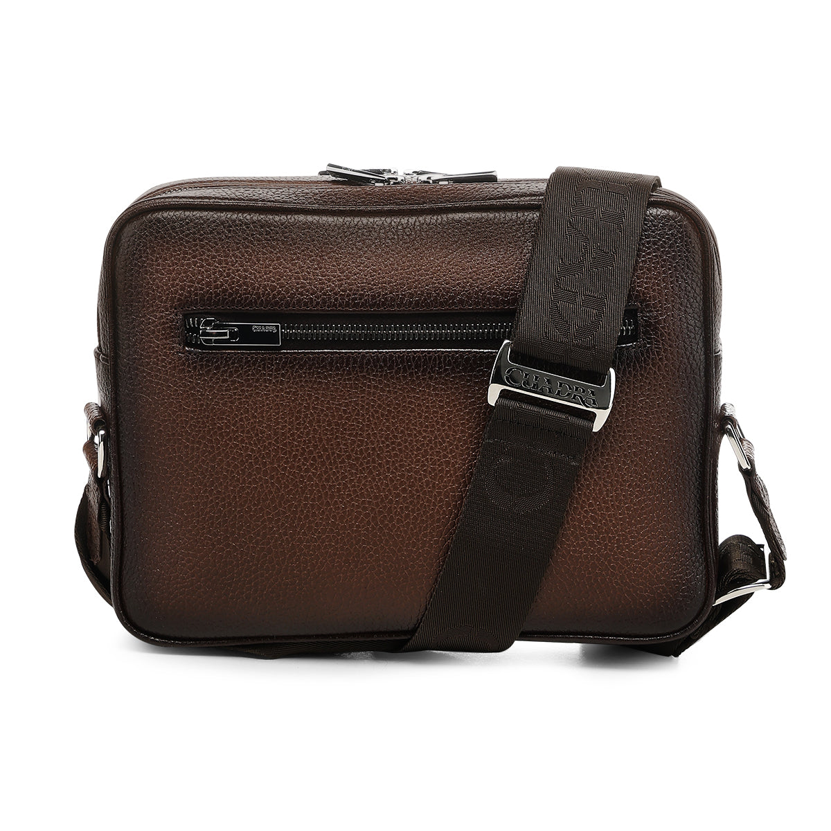 Cuadra Brown Caiman Zipper Bag DU809